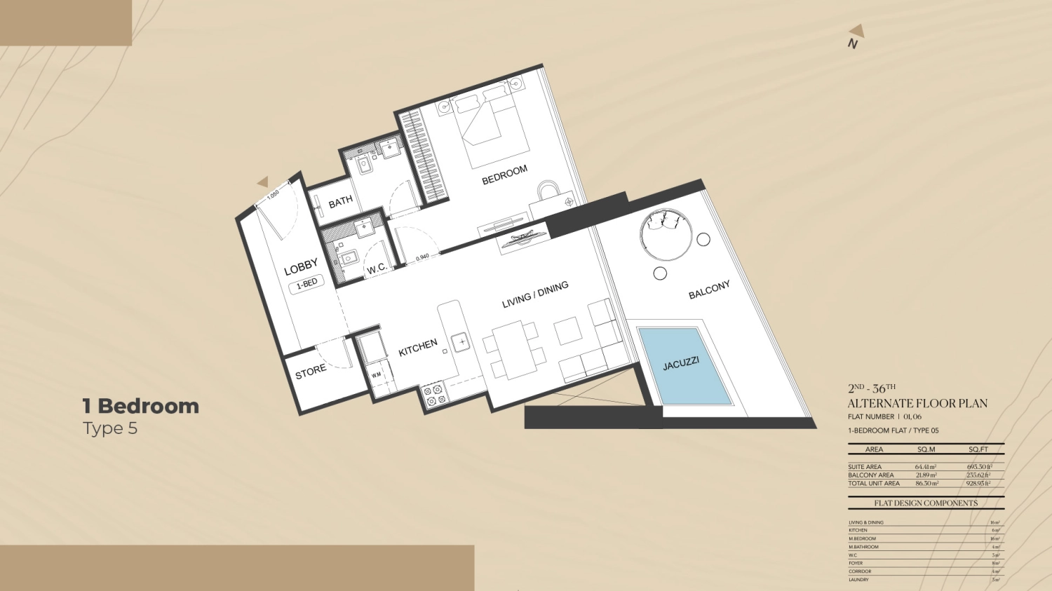 1 BR - Type A